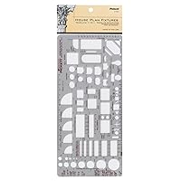 Pickett House Plan Fixtures Kitchen and Bath Template, 1/4 Inch Scale (1151I)