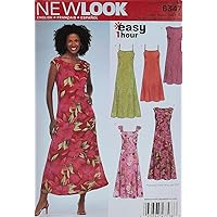 New Look Sewing Pattern 6347 Misses Dresses, Size A (10-12-14-16-18-20-22)