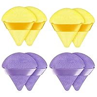 8 Pieces Triangle Powder Puff Face Soft Triangle Makeup Puff Velour Cosmetic Foundation Blender Sponge Beauty Makeup Tools