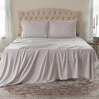 Northwest Ashford Home Essentials Bedding, 4 Piece California King Size Sheet Set, Glacier Gray