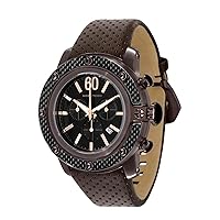Men's GR33110 SoBe Chronograph Black Dial Brown Leather Watch