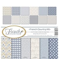 Reminisce French Country Scrapbook Collection Kit,White 12x12 inches