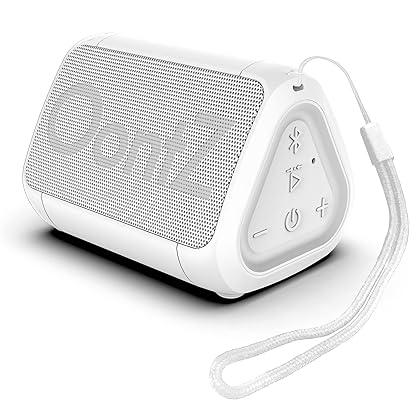 Cambridge Soundworks OontZ Angle Solo Bluetooth Portable Speaker, Compact Size, Surprisingly Loud Volume & Bass, 100 Foot Wireless Range, IPX5, Perfect Travel Speaker, Bluetooth Speakers (White)
