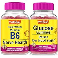 High Potency Vitamin B6 + Glucose, Gummies Bundle - Great Tasting, Vitamin Supplement, Gluten Free, GMO Free, Chewable Gummy