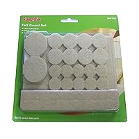 Home Smart 27 Pack Self Adhesive Felt Pads / Furniture Floor Protection Chairs Laminate