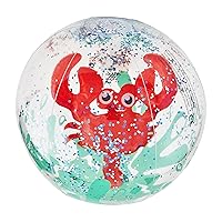 Mud Pie Children's Glitter Beach Ball, Crab