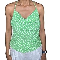 Lime and Dot Cowl Neck Top