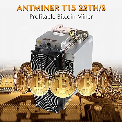 Antminer T15 23TH/S Bitcoin Miner BTC Mining Machine with Power Supply - Used