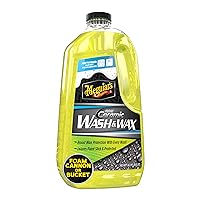 Meguiar's Hybrid Ceramic Wash & Wax - Sophisticated Car Wash Gently Cleans and Adds Shine and Slickness While Boosting Paint with Hybrid Ceramic Wax and Extreme Water Beading - 48oz