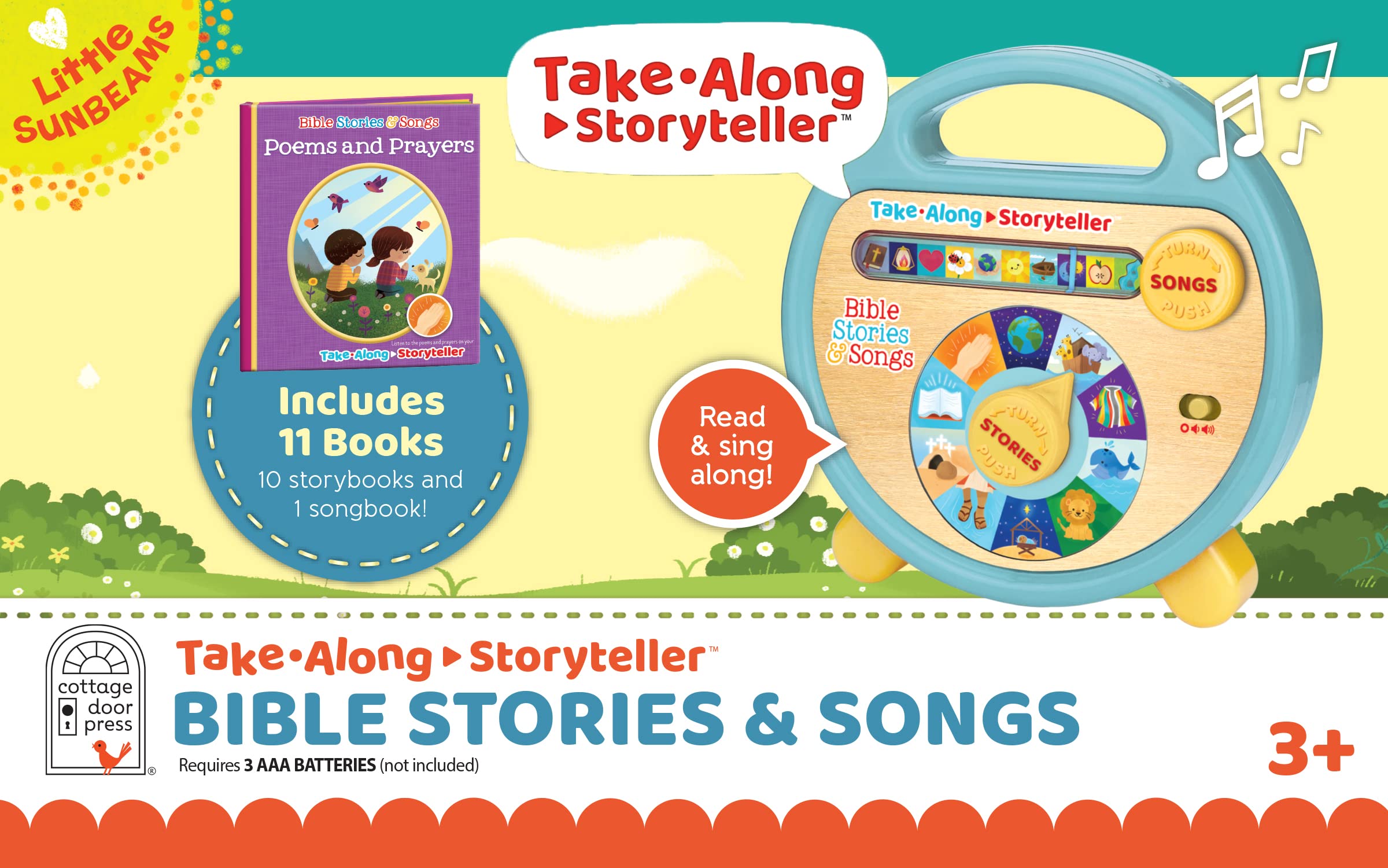 Bible Stories and Songs Interactive Electronic Take Along Storyteller with 11 Books