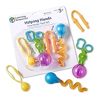 Learning Resources Helping Hands Fine Motor Tool Set Toy - 4 Pieces, Ages 3+ Fine Motor and Sensory Play Toys, Toddler Tweezers, Sensory Bin Toys
