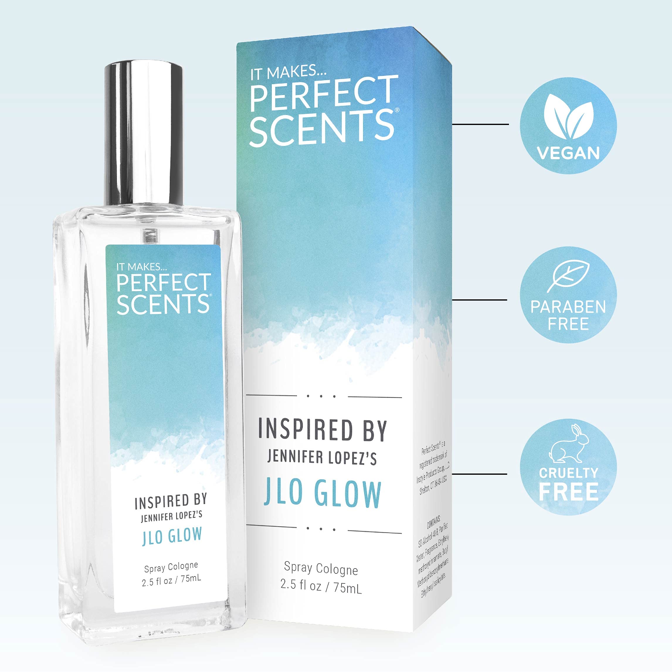 Perfect Scents Fragrances | Inspired by Jennifer Lopez's J Lo Glow | Women’s Eau de Toilette | Paraben Free | Never Tested on Animals | 2.5 Fluid Ounces