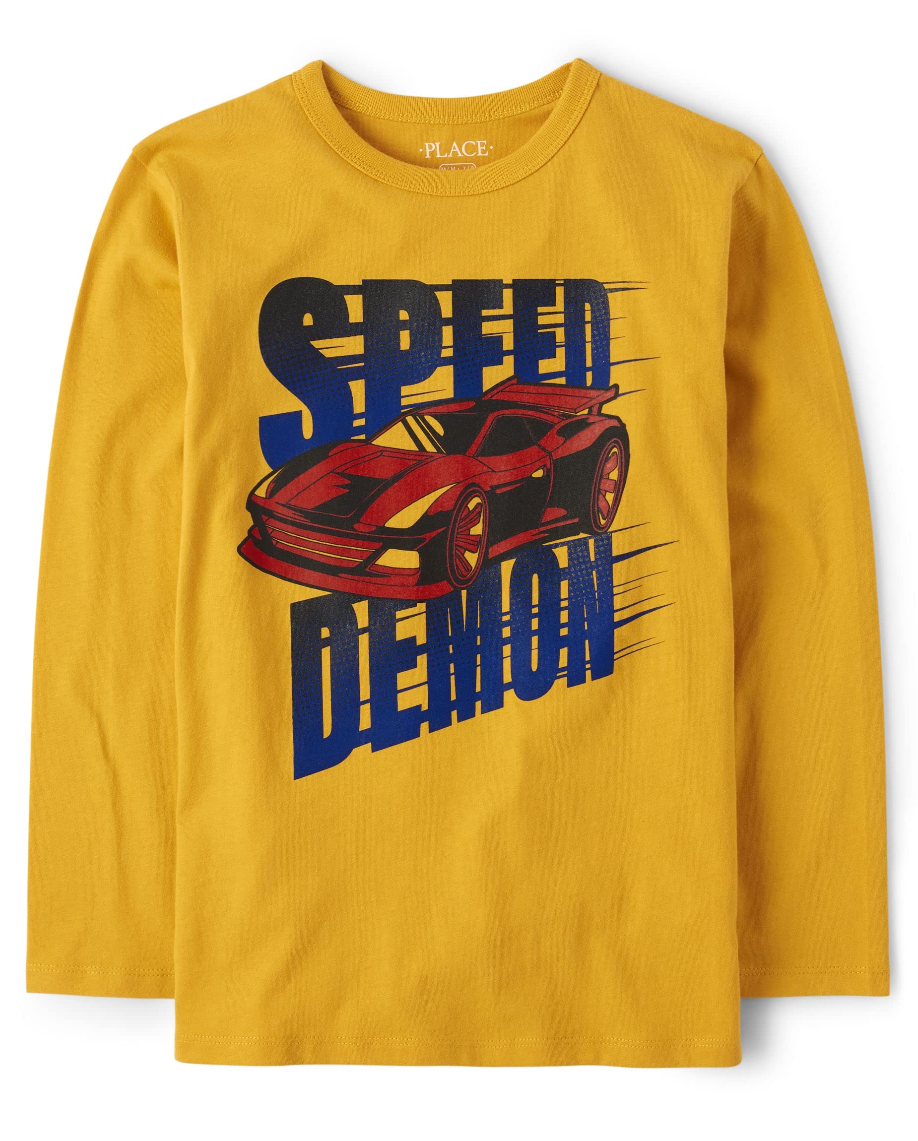 The Children's Place boys Speed Demon Graphic Long Sleeve T Shirt