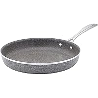 Vitale 12-inch Nonstick Frying Pan, Aluminum, Scratch Resistant, Made in Italy,Gray