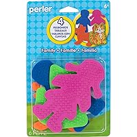 Perler Girl, Dog, and Kitten Fuse Bead Pegboard Set with Ironing Paper, Finished Project 10