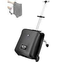 Mindore Carry on Luggage - Ride On Suitcase with Seat for Kids, 20 Inch Expandable Hardside Suitcase with Spinner Wheels for Women Men, Built-in TSA, Airport Travel Made Easy