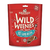 Stella & Chewy’s Freeze-Dried Raw Wild Weenies Dog Treats – All-Natural, Protein Rich, Grain Free Dog & Puppy Treat – Great for Training & Rewarding – Grass-Fed Lamb Recipe – 3.25 oz Bag