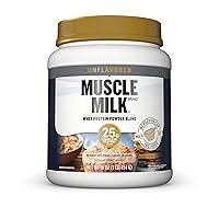 100% Whey Protein Powder - Unflavored - 1 Pound, 12 Servings - Contains 25g Protein and 6g Fiber - No Added Sweeteners, Flavors, or Colors - NSF Certified for Sport - Packaging May Vary