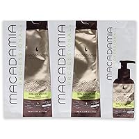 Macadamia Professional Ultra Rich Moisture Shampoo/Conditioner & Oil Treatment, 3 Count