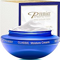 Premier Dead Sea Moisture Cream for sensitive to normal skin anti aging face moisturizer silky firming cream to smooth wrinkles and fine lines, face cream 2.04 Fl. Oz