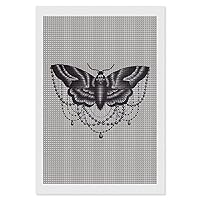 Deaths Head Moth Custom Diamond DIY Painting Kits for Adults Square Full Drill 5D by Number for Home Decor
