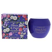 L’Erbolario Dance of Flowers Perfumed Body Cream - Toning Moisturizer for Dry Skin - Vitamin E and Cherry Blossom - Perfumed Floral Fragrance - 6.7 oz