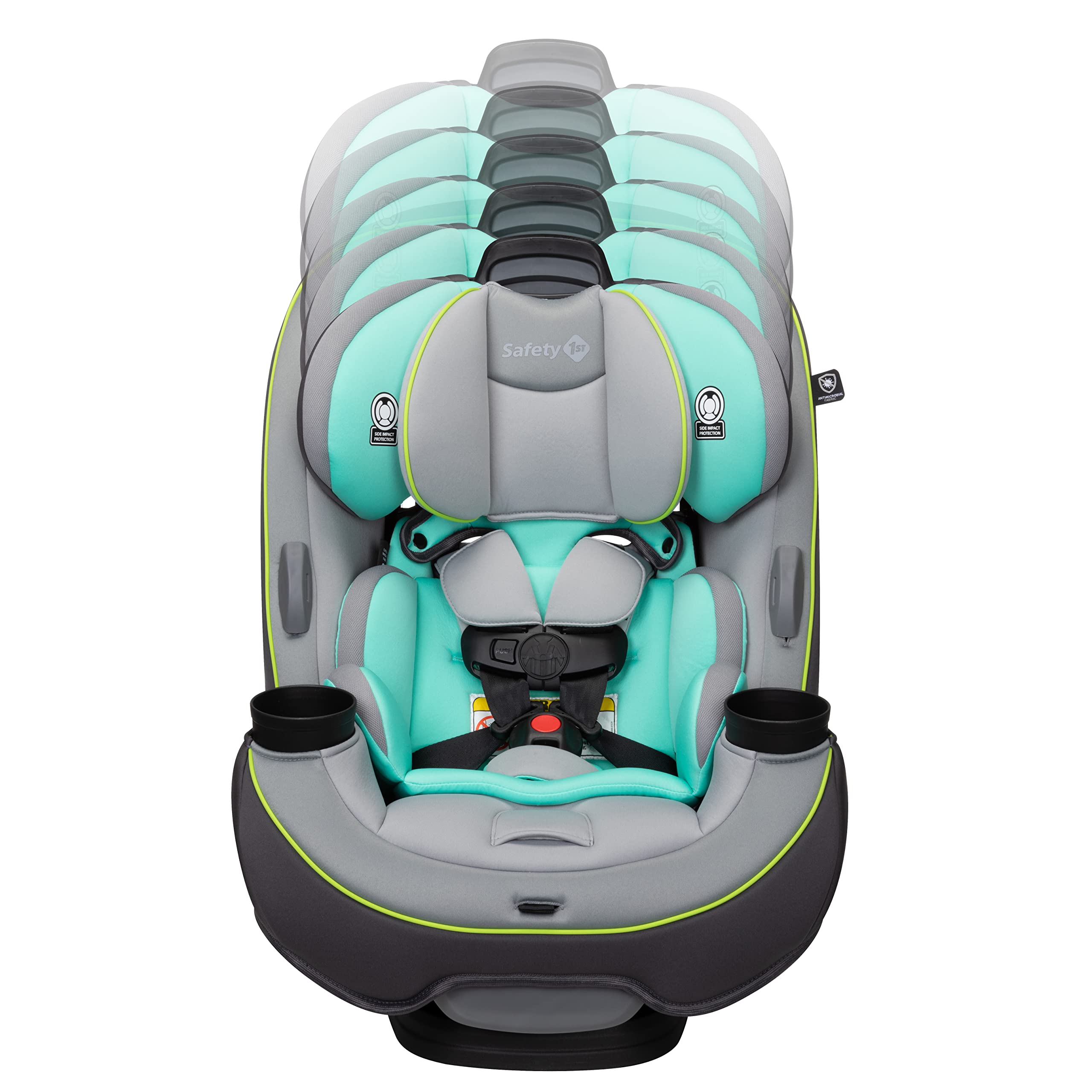 Safety 1st Grow and Go All-in-One Convertible Car Seat, Rear-facing 5-40 pounds, Forward-facing 22-65 pounds, and Belt-positioning booster 40-100 pounds, Vitamint