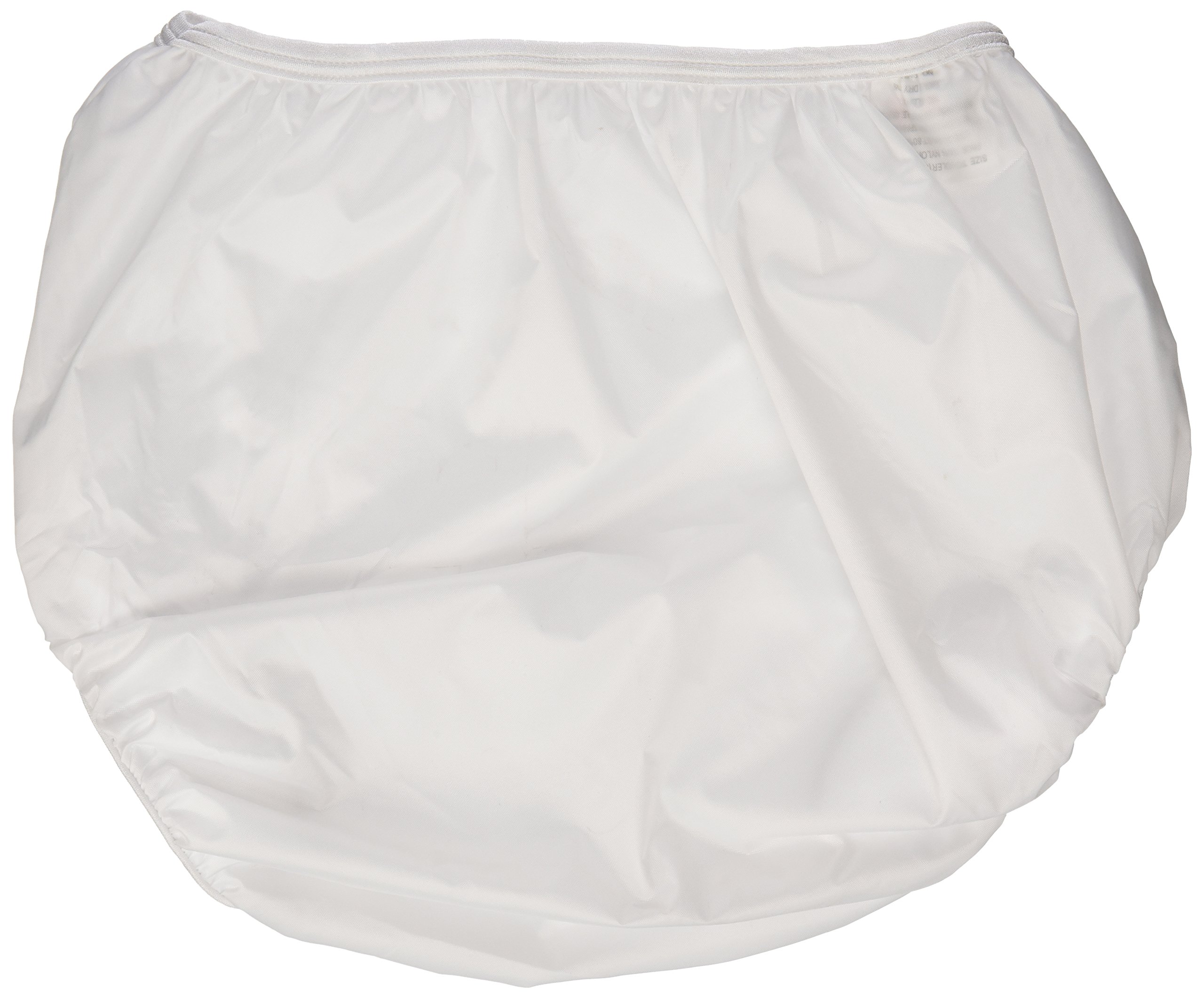 Dappi Waterproof 100% Nylon Diaper Pants, White, X-Large (2 Count)