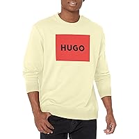 HUGO Men's Big Square Logo Long Sleeve Sweatshirt