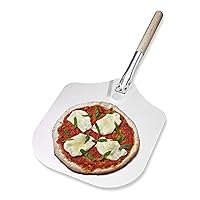 Kitchen Supply Company Kitchen Supply 4431 Aluminum Pizza Peel with Wooden Handle, 12