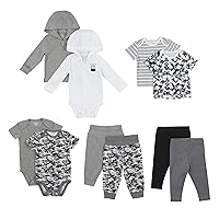 Hanes Baby-Girls Hanes Baby Clothes, Flexy Warm Weather Wardrobe, Girls & Boys 10-Piece Set