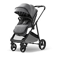Wiz 2-in-1 Convertible Baby Stroller with Bassinet Mode - Foldable Infant Stroller to Explore More as a Family - Toddler Stroller with Reversible Stroller Seat