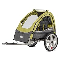 Bike Trailer for Toddlers, Kids, Single and Double Seat, 2-In-1 Canopy Carrier, Multiple Colors