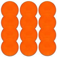 Poly Spot Markers 9 inch Non-Slip Rubber Agility Markers Flat Field Cones Floor Dots for Football, Soccer, Basketball Training Markers, School Activities, Exercise Drills, Social Distancing