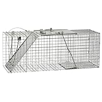 Havahart 1085 Large 1-Door Easy Set & Release Humane Live Animal Trap for Armadillos, Cats, Groundhogs, Muskrats, Nutria, Opossums, Racoons, Skunks, and Other Similar-Sized Animals