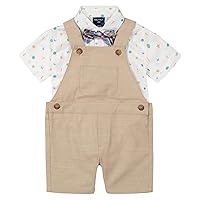 Nautica baby-boys 3-piece Shortall, Bodysuit, and Bow Tie SetBaby and Toddler Suit