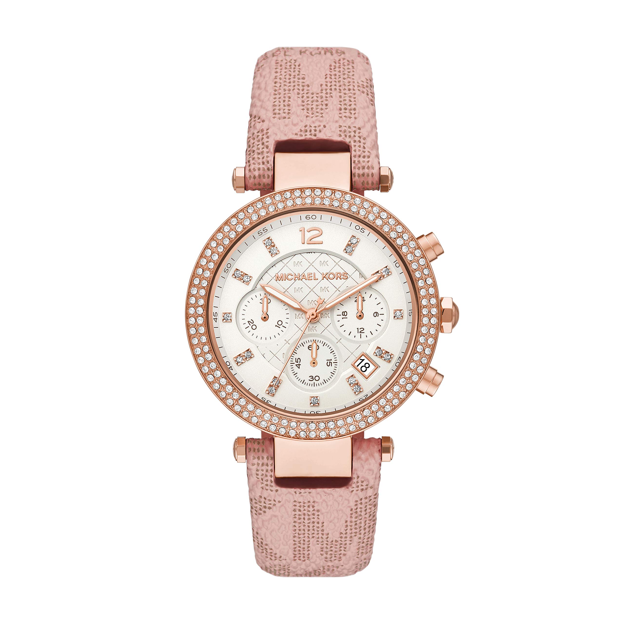 Michael Kors Limited Edition Raquel ThreeHand Pink Sprinkle Pave Rose  GoldTone Stainless Steel Watch  MK7343  Watch Station