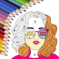 Girls Fashion Coloring Book - Barbie Fashion Color By Number Games