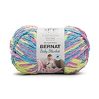 Bernat BABY BLANKET BB Jelly Beans Yarn - 1 Pack of 10.5oz/300g - Polyester - #6 Super Bulky - 220 Yards - Knitting/Crochet