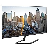 EKLEER 27 inch Ultra Thin Bezel Computer Monitor, FHD 1080p, IPS Display, HDMI, USB Type-C, 2 x USB A Hub, 75hz, Fast Charging & Mirroring Compatible with iPhone 15 Plus Pro Max/MacBook Air Pro