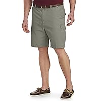 Harbor Bay by DXL Big and Tall Continuous Comfort Twill Cargo Shorts