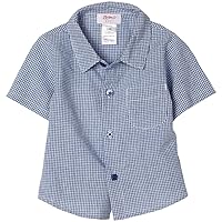 ZUTANO Gingham Short Sleeve Camp Shirt