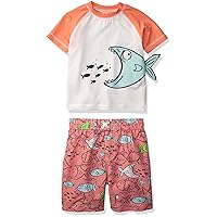 Boys' Two-Piece Printed Rashguard Sets