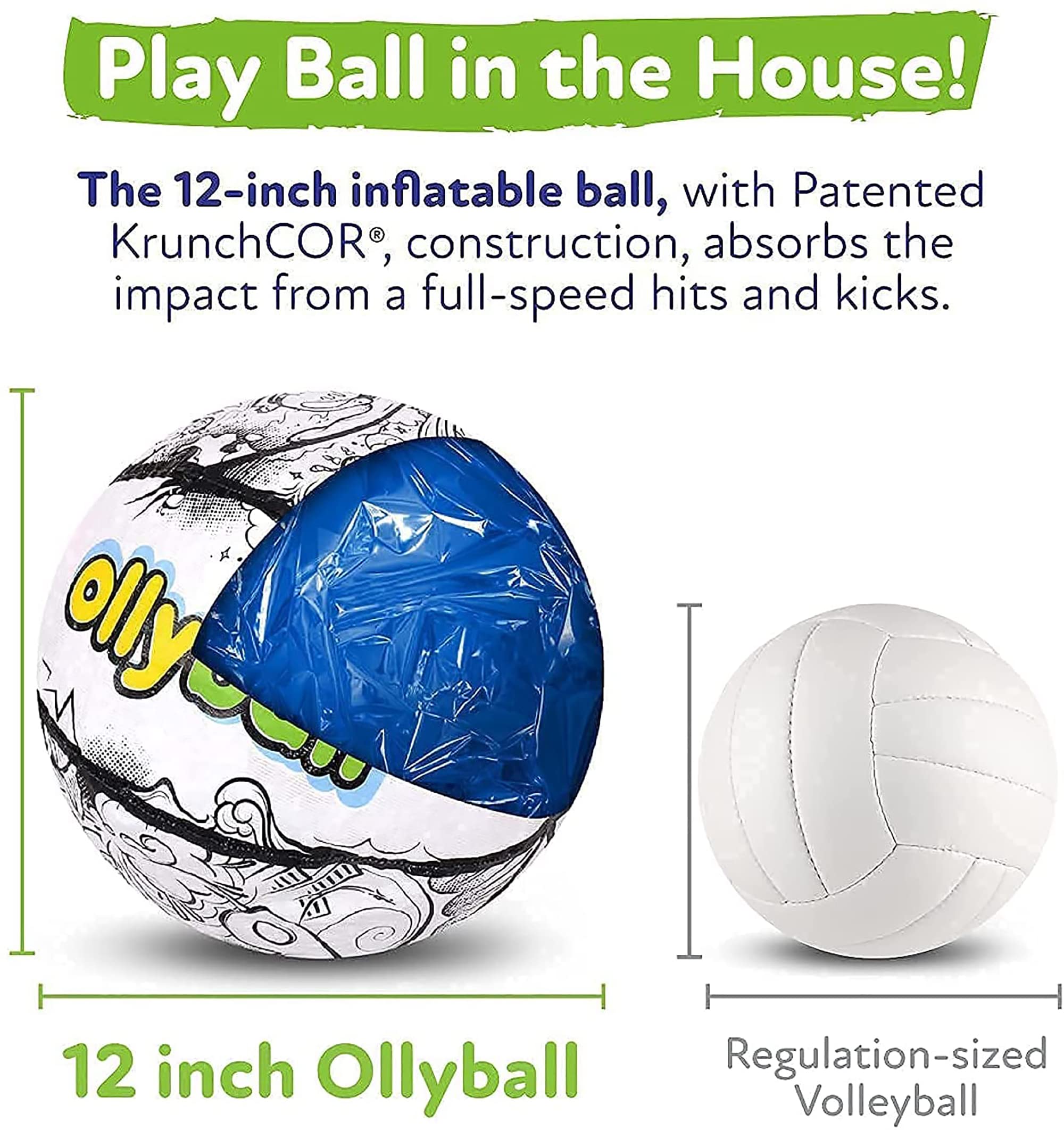 The Original Ollyball - The Ultimate Indoor & Outdoor Play Ball for Kids and Parents!