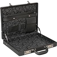 Slimline Attache Business Briefcase - Leather Look Pu