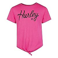 Hurley Girls' Front Tie Graphic T-Shirt