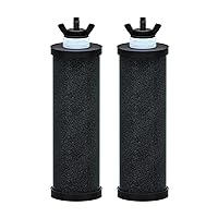 Purewell PB-2 Black Purification Elements, Replacement Filters for PB-2/BB8-2 Purification Elements and Gravity Water Filter System (2 Pack)