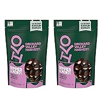 Orchard Valley Harvest Dark Chocolate Dipped Almonds, 8 oz (Pack of 2), Gluten Free, Non-GMO, Stand Up Bag, No Artificial Colors, Flavors or Preservatives, On-The-Go Snack For The Whole Family