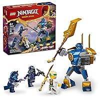 NINJAGO Jay’s Mech Battle Pack Adventure Toy Set for Kids, with Jay Minifigure and Mech Figure, Creative Ninja Gift for Boys and Girls Aged 6 Years Old and Up, 71805