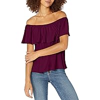 Star Vixen Women's Ruffled Peasant Top